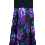 Jump Apparel Floral High Low Formal Prom Dress Lace Racerback Black Size 7/8 Photo 0