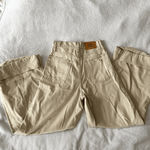 Urban Outfitters Cream Colored Wide Leg BDG Jeans Photo 3