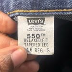 Vintage Levi’s 550 Relaxed Fit Tapered Leg Jeans 16 Regular USA Made Denim Women Blue Photo 2