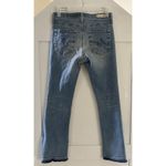 AG Adriano Goldschmied Jodi Crop High Rise Slim Flare Distressed Jeans Size 26 Blue Photo 5