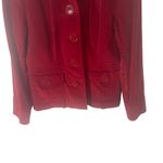 Talbots Vintage Womens Size 10 Medium Red Suede Witchy Grunge Fall Blazer Jacket Photo 1