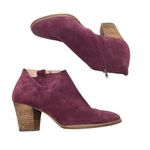 Madewell The Billie Boot in burgundy Suede pull on style online exclusive sz 9.5 Photo 0