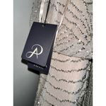 Adrianna Papell  Beaded‎ Gown Maxi Dress Sleeveless Formal Party Cocktail Size 2 Photo 9