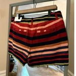Talbots 4” Chino Color block Shorts NWT Size‎ 8 Red Photo 2