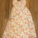 House Of CB Saria Ivory Print Floral Midi Sundress size M Photo 4