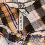 BKE  Boyfriend Long Sleeve Lightweight Plaid Flannel Button Down - size large Photo 1