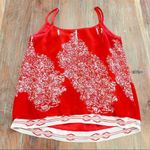 CAbi 🦃  Red Patterned Tank Top Size XS Photo 5