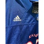 Adidas Vintage Kansas Jayhawks #80 Mens Blue Replica Football Jersey Medium Photo 5
