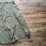 Lulus  Womens Sage Green Off The Shoulder Mini Dress With Leg Slits Size Small Photo 4