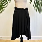 EXPRESS Y2K Black Asymmetrical Handkerchief Hem Skirt XS Photo 2