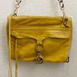 Rebecca Minkoff Mustard Yellow M.A.C. Suede Crossbody Photo 3