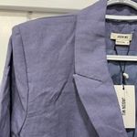 Jason Wu  Womens Blazer Jacket Medium NWT $310 Linen Cropped Blue Career Photo 1