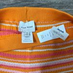 Pink Rose High Waist Orange and Pink Knitted Shorts Photo 3