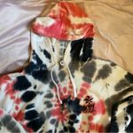Hurley  Sweater Womens Jacket Tie Dye Cropped Long Sleeve Pullover Size m Photo 1