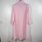 Collette by Miss Elaine Pink Zip Robe XL Quilted Long Sleeve Housecoat Pockets Photo 2