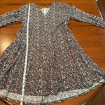 Matilda Jane  Fabulously Floral Dress Long Sleeve Tiered Size Small Green Pink‎ Photo 7