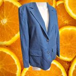 Pendleton  Pure Virgin Wool Blue Blazer Professional‎ Office Wear Size 12 Photo 7