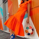 Anthropologie NWT $208  Whit Two Ruffled Flouncy Pullover Maxi Dress M Photo 0