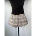 Free People Micro Shorts Plaid Trouser Shorts Summer Boho Medium Photo 3