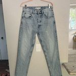 ZARA  high rise light wash relaxed mom fit jeans 30 Photo 12