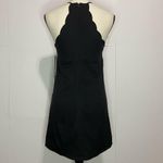 Lulus NWT  X-Small Black Scalloped Halter Dress Photo 6