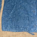 J.Jill Pure Jill Indigo Quilted Matelasse Jacquard Snap
Denim Chambray Relaxed Jacket M Photo 6