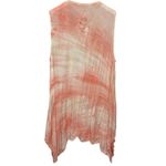 Johnny Was  Boho Tunic Sleeveless Shirt Coral Pink Tie Dye Size M Mini Dress Photo 1