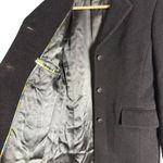 J.Crew Black Wool Cashmere Single Breasted Classic Winter Top Coat Size 4 Photo 4