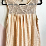 Lucky Brand  Womens‎ Crochet Tank Top Size Medium Boho Indie Festival Hippie Photo 0