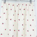 Womens Pajama Pants Lounge Sleep Bottoms Cherry Print Elastic Waist Size L Red Size L Photo 1