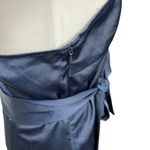 Marissa Webb Collective Satin One Shoulder Tie Sash Mini Dress Navy Blue Size 6 Photo 6