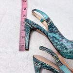 Cole Haan  Women's Peep‎ Toe Slingback Heels - Blue and Black Size 7.5 B Photo 10