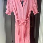 Tommy Hilfiger Women's Puff Sleeve Eyelet Midi Dress Photo 3