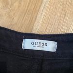 Guess  - Denim Fray Hem Shorts in Black Photo 2
