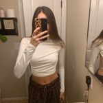 Brandy Melville White Backless Long Sleeve  Photo 0