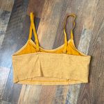 Aerie Mustard Ribbed Crop Top Crop Bra Y2K Photo 2