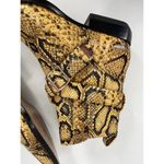 Chloé Chloe Rylee Python Snakeskin Print Leather Buckle Pointed Toe Ankle Boots 37 Photo 2
