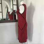 NYDJ Dress Knit Sweater Midi Red Black Size 12 MSRP $158.00 Photo 5