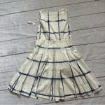 Pendleton Women's Pleat Print Dress Ivory/Blue Plaid NEW Size 4P Photo 8