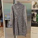 Trina Turk ππ Denali Coat ~ Indigo Chevron Print with Clear Laminate 12 NWT Photo 7