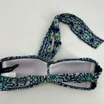 La Blanca paisley print bikini top blue green white halter top swim size 8 Photo 1