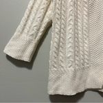Croft & Barrow Cable Knit Open Cardigan Creamy White Size L Photo 3