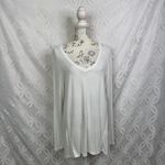 Soft Surroundings SOFT‎ SURROUNDINGS Shirt Sublime Long Sleeve White Pima Cotton Top Sz M Photo 1