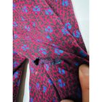 Diane Von Furstenberg  Red Printed Wool Blend Blazer Coat Size 6 Photo 11