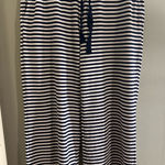 Lands' End  Navy and White Striped Capris Photo 0