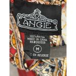 Angie  Boho Maxi Dress Red Multicolor Print Sleeveless Size Medium Photo 4