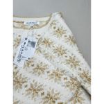 Workshop Republic Clothing  Womens Sweater Size S Fair Isle Cream Gold Winter NEW Photo 4