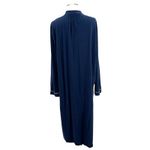 La Ligne Bonne Nuit Shirt Dress‎ Pajama Nightgown Long Sleeve Blue Size Small Photo 6
