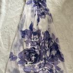 Robbie Bee Sleeveless Purple Floral Dress Photo 0