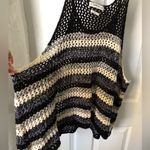 ZARA Striped Knit oversized baggy vest cotton women size S Photo 5